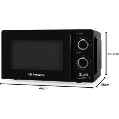 Micro-ondas Orbegozo 700W, 20L, 6 níveis de potência, temporizador de 30 minutos