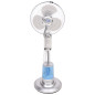 Ventilador nebulizador 3000W 25x25x40 cm - 3 velocidades 100W 40cm, 3,2 litros