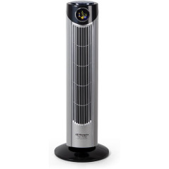 Ventilador de Torre Orbegozo, 3 Velocidades, Mando a Distancia, Temporizador, Display Digital, 45W
