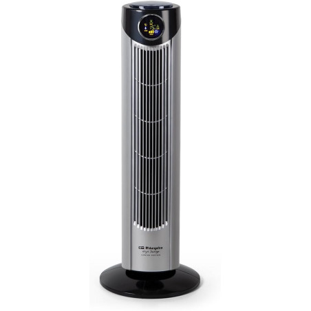 Ventilador de Torre Orbegozo, 3 Velocidades, Mando a Distancia, Temporizador, Display Digital, 45W