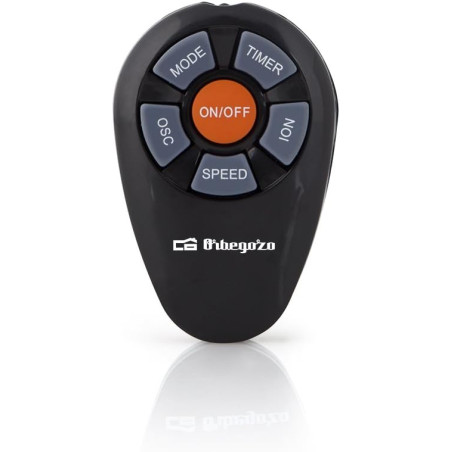 Orbegozo Tower Fan, 3 Speeds, Remote Control, Timer, Digital Display, 45W