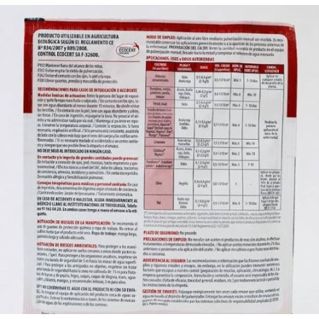 Fungicida allo zolfo WG Masso contro oidio e ragnetto rosso 50 g | Granuli idrodisperdibili | Controllo dei parassiti
