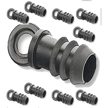 Pack 50 Tapón Riego por Goteo 16mm | Tapón tuberia 16 mm | Tapon Goteo para Manguera de Riego 16mm negro