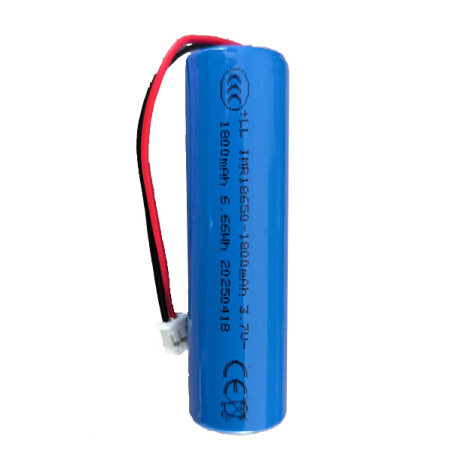 Batteria al litio 1800mAh 3.7V 6.66Wh IMR18650 CE
