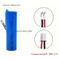 Lithiumbatterie 1800 mAh 3,7 V 6,66 Wh IMR18650 CE | Li-Ionen-Akku mit XH2.54/2P-Anschluss