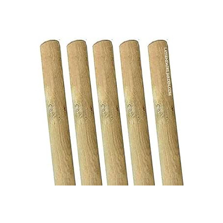 Confezione da 5 picchetti per alberi, diametro 200 cm, 8 cm | Supporti per alberi in legno senza punte | Pali per recinzioni, gi