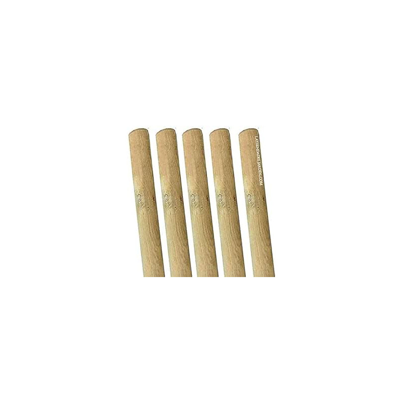 Confezione da 5 picchetti per alberi, diametro 200 cm, 8 cm | Supporti per alberi in legno senza punte | Pali per recinzioni, gi