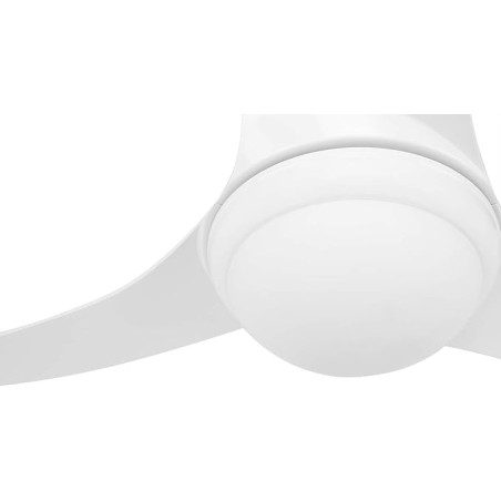 Ceiling Fan with LED Light, 3 Speeds, 60W, White | Energy Efficiency Class A+