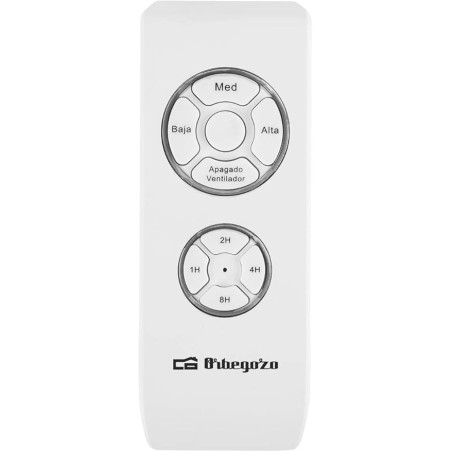 Ventilateur de plafond avec éclairage LED, 3 vitesses, 60 W, blanc | Classe énergétique A+