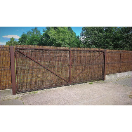 Maille en osier naturel dissimulée 1x3 mètres
