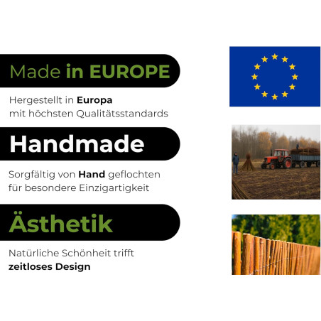 Natürliches Weidengeflecht, 1 x 3 Meter