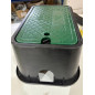 Caixa de válvula de irrigação retangular padrão de 49x35x22 cm, ideal para sistemas de irrigação.