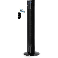 Ventilador de Torre Iónico Orbegozo con Mando a Distancia, 60W, Panel Frontal LED