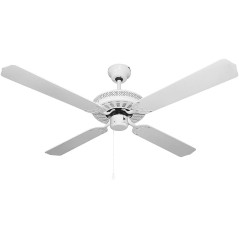 Ventilatore da soffitto senza luce Orbegozo CF07132B | 4 pale reversibili