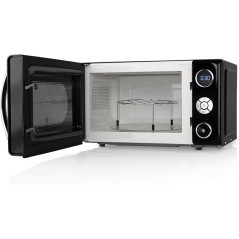 Micro-ondas Orbegozo 20L 700W, Grill Quartzo 900W, 10 Níveis de Potência, Temporizador Digital de 95 Minutos