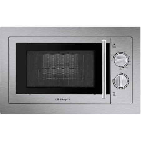 Orbegozo 800W, Micro-ondas embutido de 20L, Grill de 1000W, 9 níveis de operação, capacidade de 20 litros