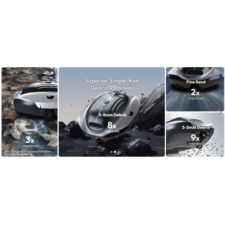 Robot per la pulizia della piscina wireless Deepool 300P