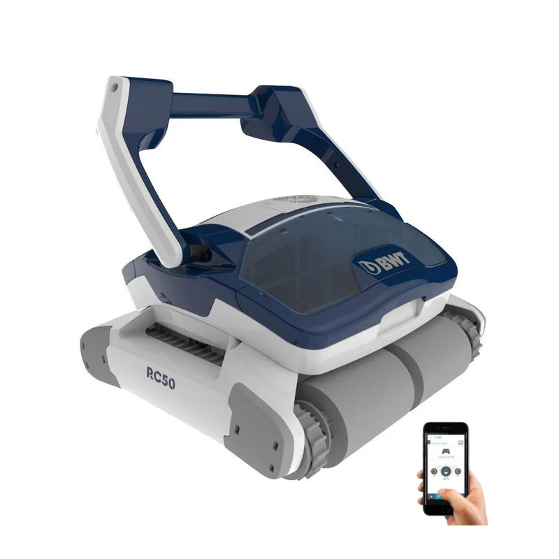 Robot pulitore automatico professionale per piscine RC50 | Fondo, pareti e linea di galleggiamento | Controllo tramite app Robot pulitore automatico professionale per piscine RC50 | Fondo, pareti e linea di galleggiamento | Controllo tramite app