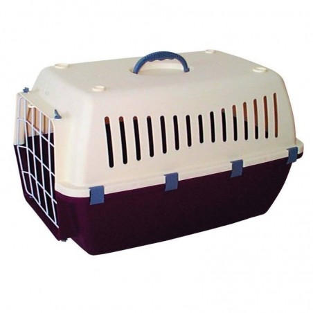 Porteur de Chien M 39x60x40 cm. Boîte de Transport pour Chiens et Chats en plástique, Caisse de Transport Cage de transport