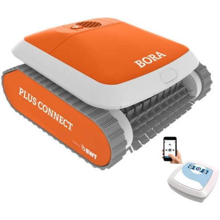 Bora Plus 3-Motoren-Poolroboter für Boden und Wand | 15 m3/h Saugleistung | Fernbedienung per App