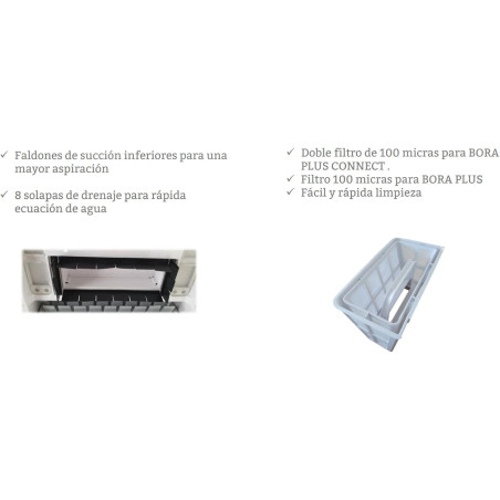 Robot Limpiafondos Piscina 3 Motores Bora Plus