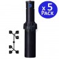 Arroseur d'irrigation Hunter I-20-04 3/4" | Lot de 5 arroseurs de jardin escamotables 5,2-14,3 m | Arroseur de pelouse professio