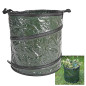 Sac à déchets de jardin Autonome et pliable, Stable et robuste 46x47 cm, 115 litres