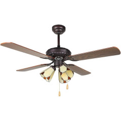 Ventilateur de plafond Orbegozo avec lumière, 4 pales, 105 cm, 60W et 3 vitesses, CT55106