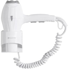 White Orbegozo Hotel Hairdryer.  Power 1,800-2,000 W. 2 speed powers.  3 temperature levels.