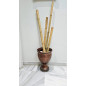 Pack 15 Tutores de bambu Decorativo 180 cm, 30/40mm, Tutores Redondos madera, Estaca para Jardin, separacion de ambientes