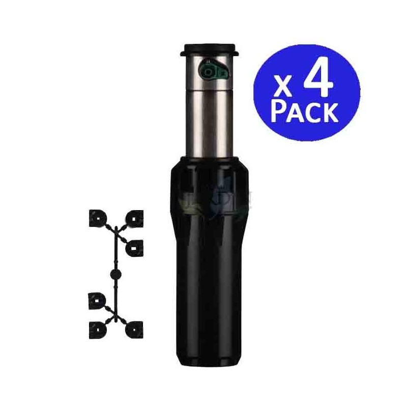 Pack 4 x Aspersor turbina I-25 acero Hunter 11,9 a 21,6 m