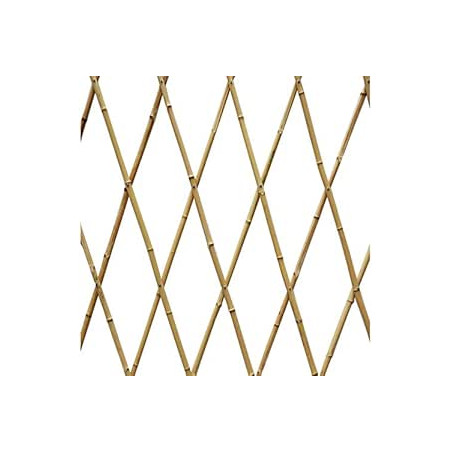 Treliça de madeira 60x240 cm | Treliça de bambu | Treliça para terraço externo | Treliça extensível | Treliça decorativa para ja