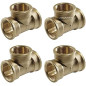 Pack 4 Te latón Hembra 1 1/4'' | Accesorio laton Aenor | Te rosca hembra 1 1/4'' | Unión Tubos Riego | Conector Latón Tubos Pack 4 Te latón Hembra 1 1/4'' | Accesorio laton Aenor | Te rosca hembra 1 1/4'' | Unión Tubos Riego | Conector Latón Tubos