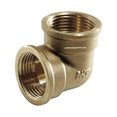 Pack of 5 1" Female Brass Elbows | Aenor Brass Fittings | 1" Female Thread Elbows