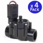 Pacote com 4 válvulas solenoides de irrigação Rain Bird 3/4" 9V 075DV | Compatível com controladores alimentados por bateria Pacote com 4 válvulas solenoides de irrigação Rain Bird 3/4" 9V 075DV | Compatível com controladores alimentados por bateria