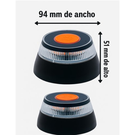 Luz de emergência V16 aprovada pela DGT com geolocalização