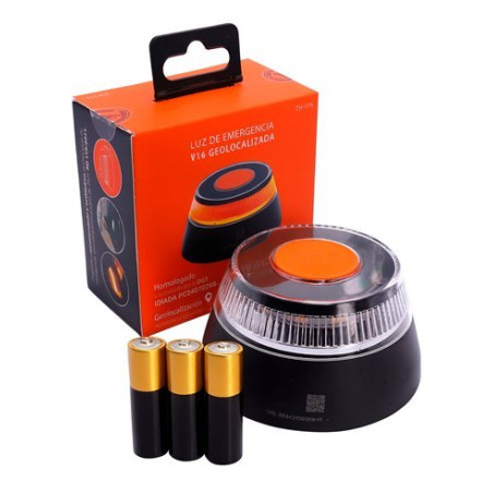 Set di 2 Luces di Emergenza Auto V16 Omologata con Geolocalizzazione