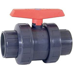 Valvula Esfera PVC Roscada 20mm | Llave de paso bola roscada 1/2'' | Llave de paso Tuberia 20 mm | Llave de Paso Agua roscada