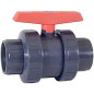 Vanne PVC 20. Vanne à tournant sphérique en PVC fileté de 20 mm. Robinet Enfilage à bille fileté 1/2'' Vanne PVC 20. Vanne à tournant sphérique en PVC fileté de 20 mm. Robinet Enfilage à bille fileté 1/2''