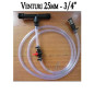 Iniettore di Fertilizzante Venturi 25Ø 3/4''. Portata Massima di Fertilizzante da 9 a 92 l/h. Filettatura maschio 3/4'' Iniettore di Fertilizzante Venturi 25Ø 3/4''. Portata Massima di Fertilizzante da 9 a 92 l/h. Filettatura maschio 3/4''