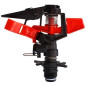 Aspersor de Riego Agricola Regulable con pincho | Aspersor Circular y Sectorial 1/2'' | Aspersor de Césped 8 a 13 m