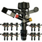 15 Stück Kreislandwirtschaft Sprinkler 1/2'', Reichweite 7-13 Meter, Durchfluss 0,76 bis 1,68 m³/Stunde 15 Stück Kreislandwirtschaft Sprinkler 1/2'', Reichweite 7-13 Meter, Durchfluss 0,76 bis 1,68 m³/Stunde