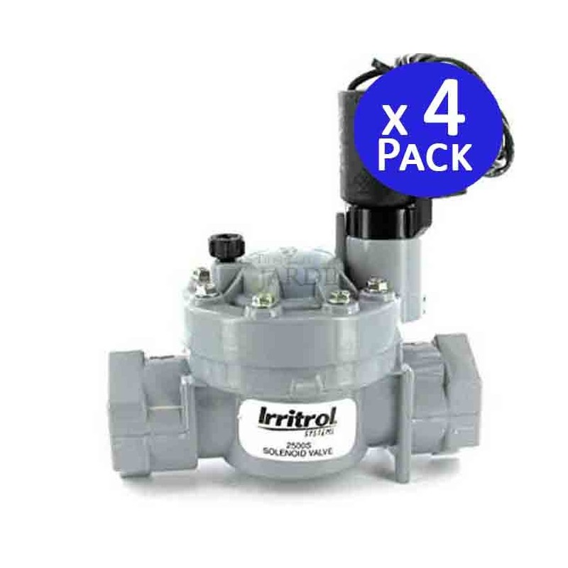 Pack 4 Electrovalvula de riego 2500MT 1'' 24V Irritrol | Resistente y duradera Pack 4 Electrovalvula de riego 2500MT 1'' 24V Irritrol | Resistente y duradera