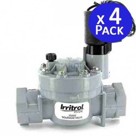 Pack 4 Electrovalvula de riego 2500MT 1'' 24V Irritrol | Resistente y duradera