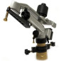 Irrigatore agricolo 1 1/4'' Jolly in metallo. Angolo di irrigazione regolabile. Portata da 17 a 29 m. Irrigatore a impulso