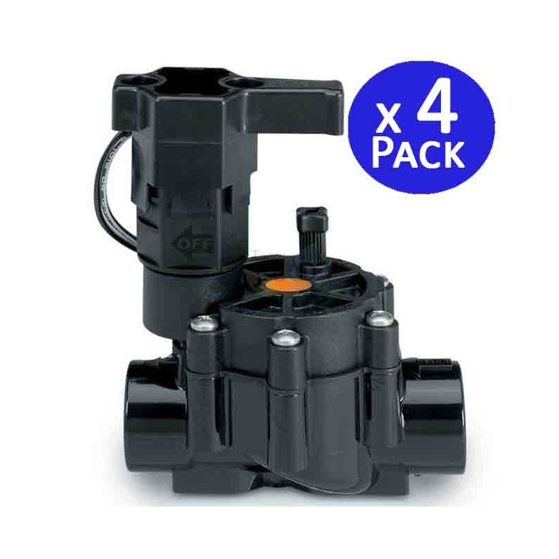 Set di 4 Elettrovalvola di Irrigazione Rain Bird LFV, 24V 3/4'', per Programmatori Elettrici