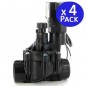 Set di 4 Elettrovalvola di Irrigazione Rain Bird 100DVF, 24V, 1'', con Regolatore di Flusso, per Programmatori Elettrici