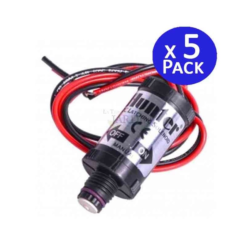 5 x Solenoïde à impulsion Hunter 9V DC, Solénoïde pour valves électroniques, 9 V Hunter