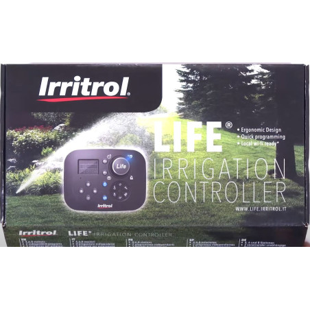 Programador de riego eléctrico 220V Life 4 estaciones | Uso con Electroválvulas de 24V de cualquier marca