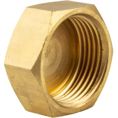 Pack 5 Tapón Latón hembra 1/2'' | Accesorio laton Aenor | Tapón de latón 1/2'' con rosca interior